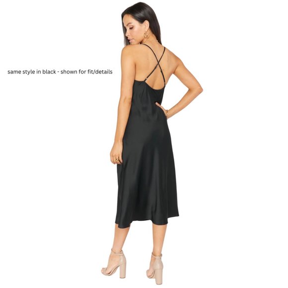 Show Me Your MuMu Verona Cowl Dress Size Small Tan/Beige - Picture 2 of 12